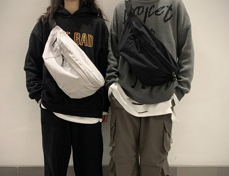 URBAN BROS CASUAL Black SLING BAGS Korean Fashion Unisex Messenger Bag