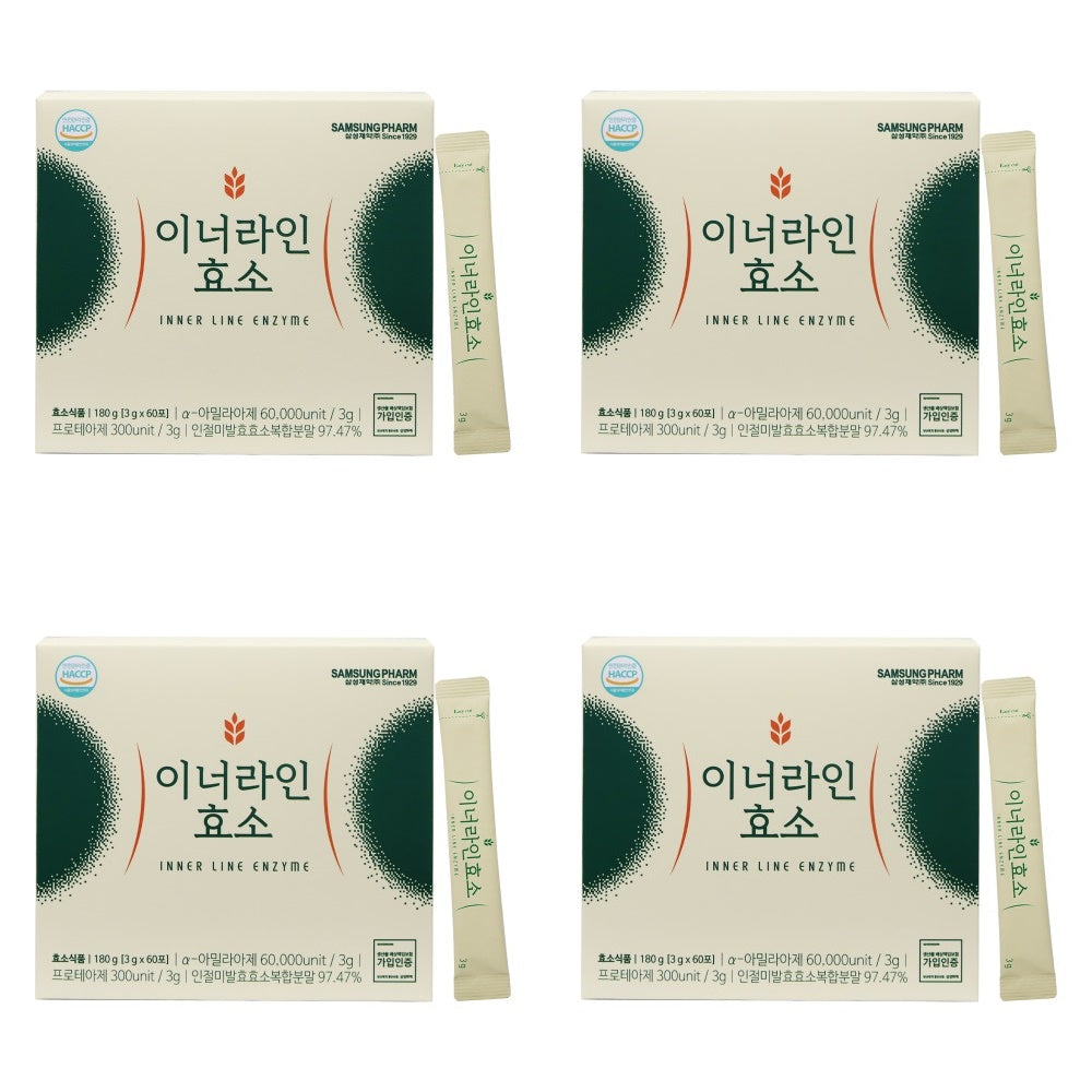 Inner Line Enzyme Powders 3g x 60 Packets Injeolmi Mixed Diet Foods