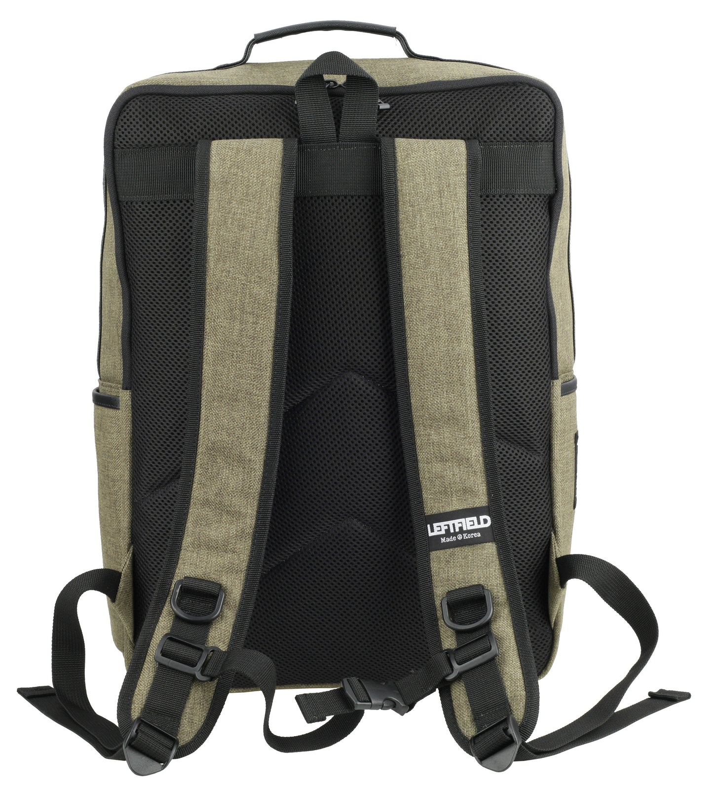Khaki Green Canvas Casual Daypacks School Backpacks