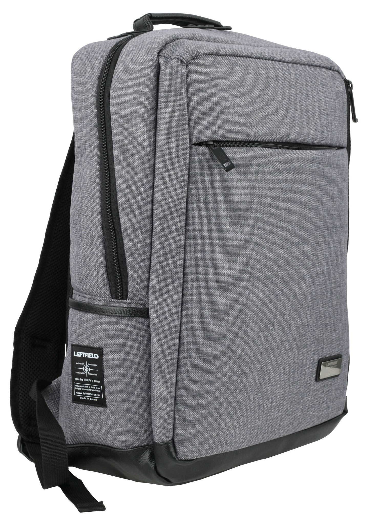 Gray Canvas Laptop School Backpacks