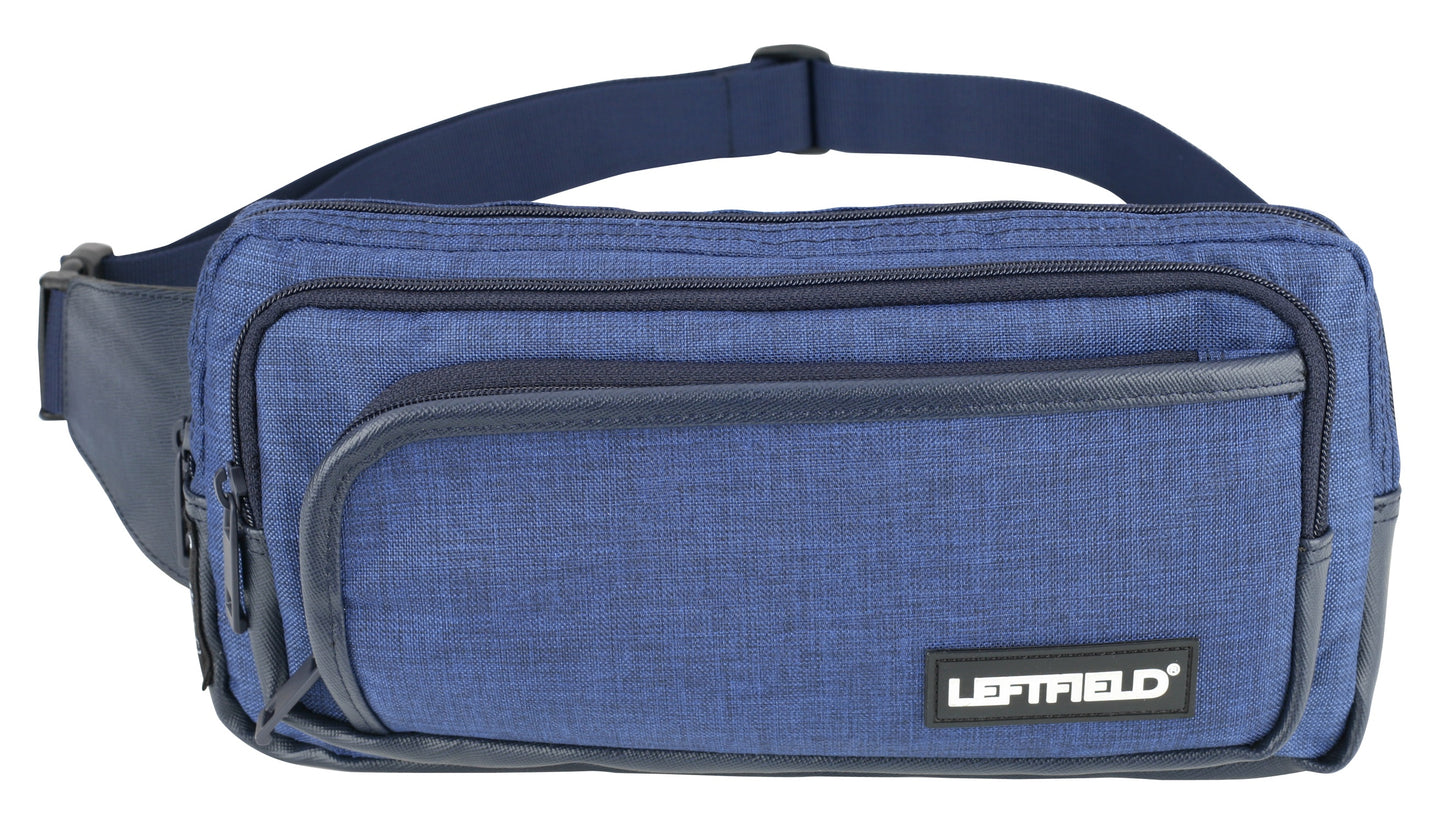Navy Blue Canvas Hiking Waist Fanny Packs Messenger Bags