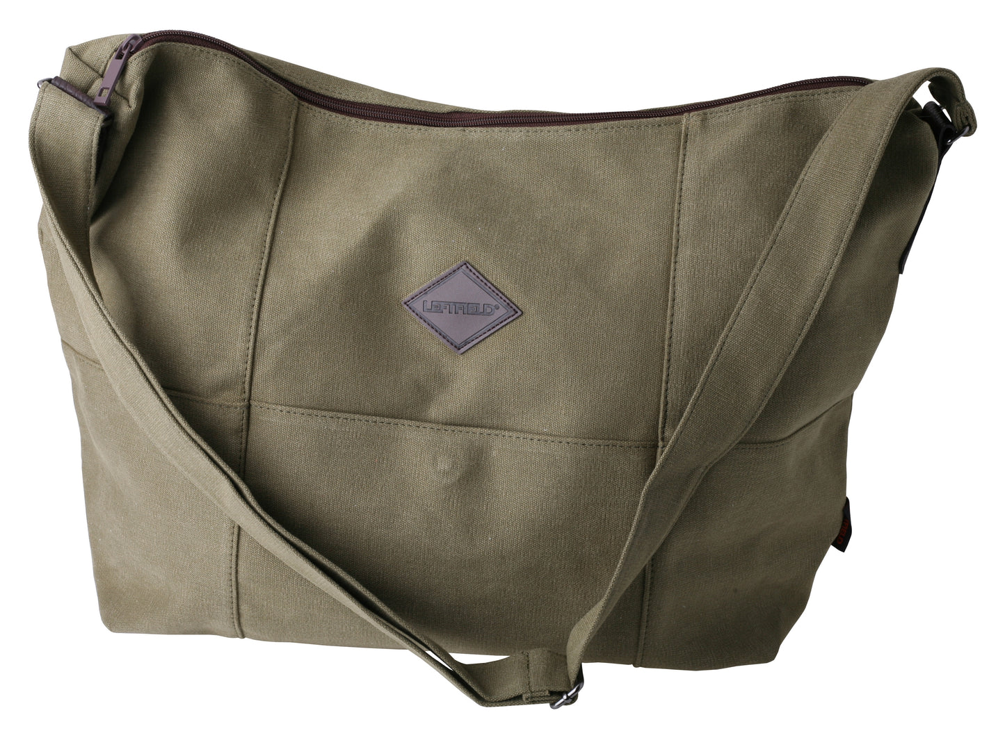 Khaki Green Canvas Crossbody Bags