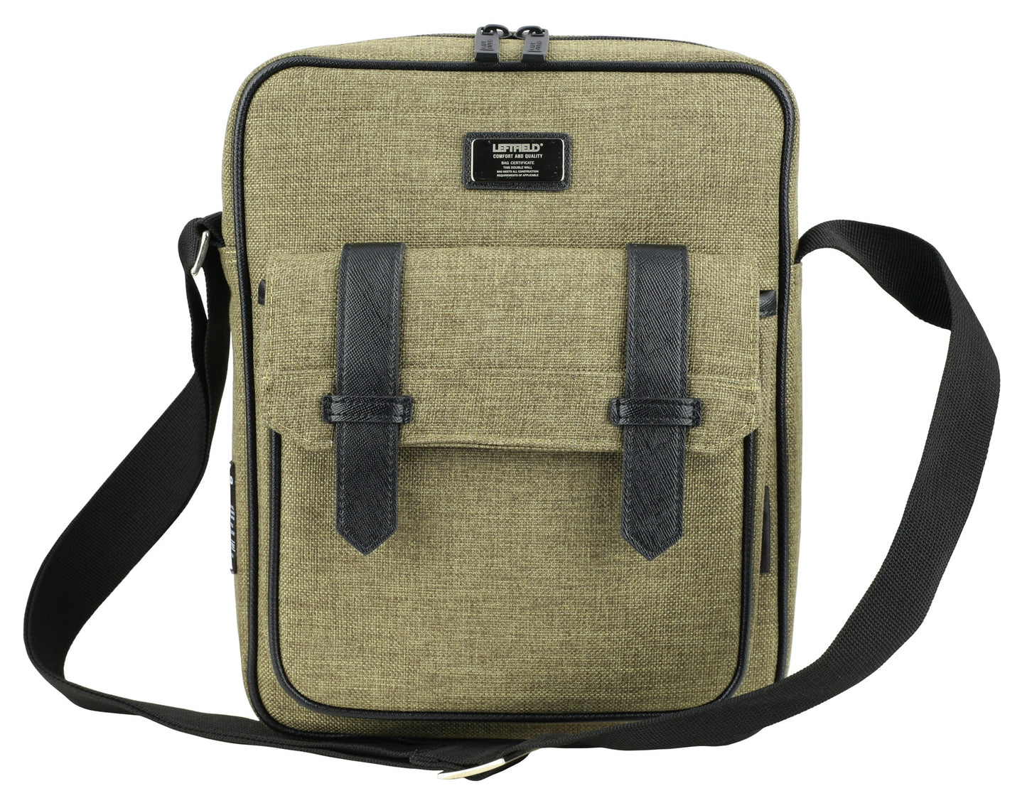 Khaki Green Canvas Satchel Style Crossbody Bags Mens