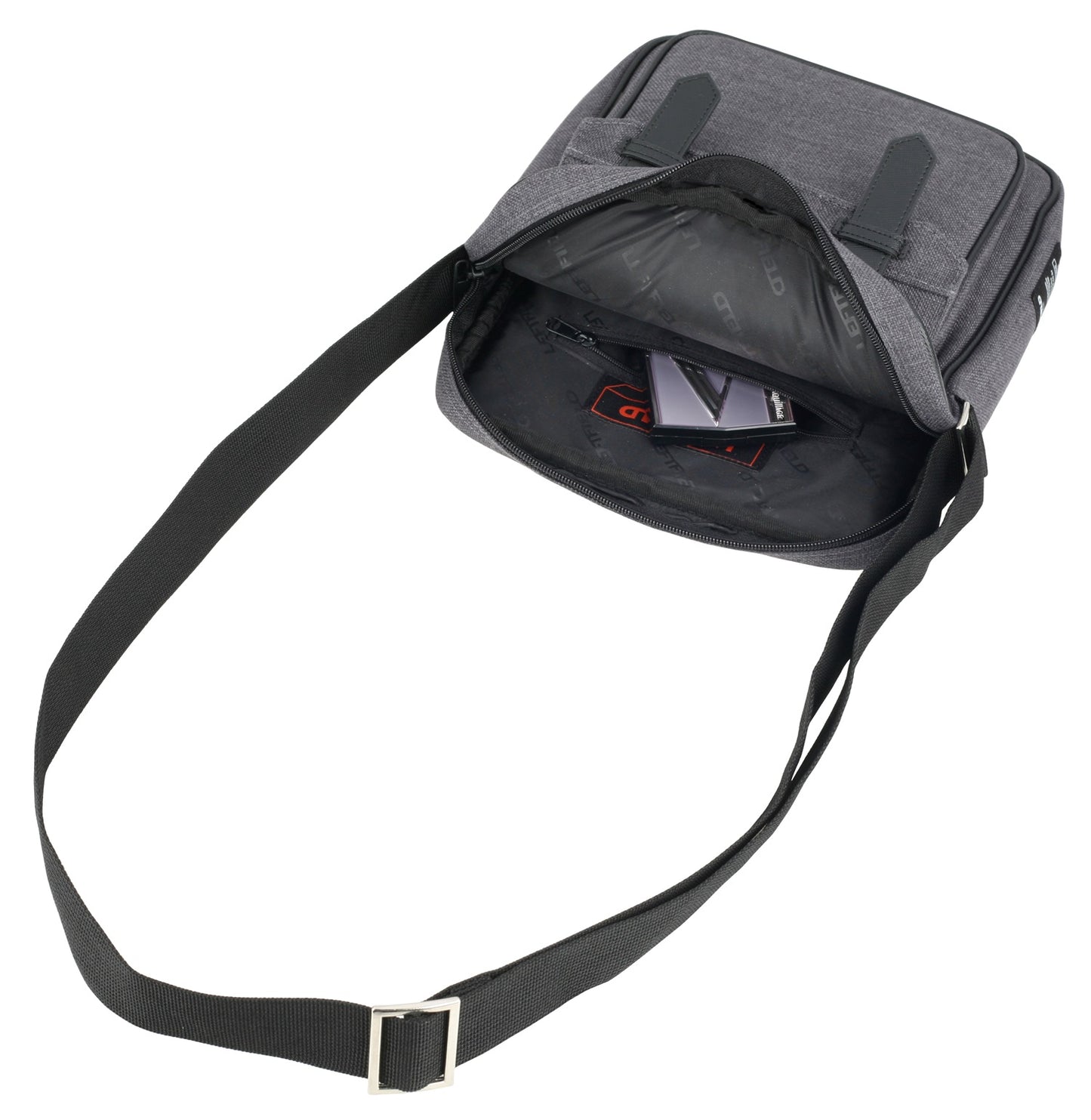 Black Canvas Satchel Style Crossbody Bags