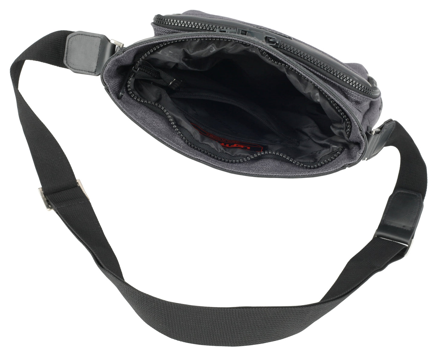 Black Canvas Cross-body Bags