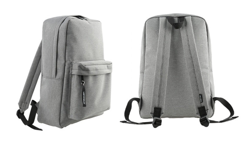 Gray Canvas School Backpacks