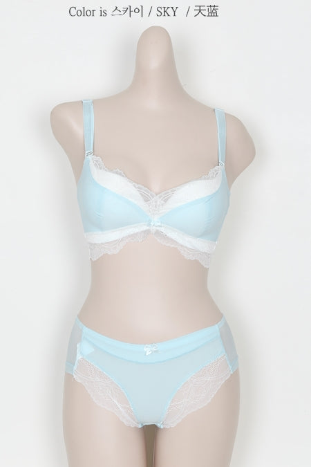 Sexy Lace No Wire Volume Up Bras Underpants Sets