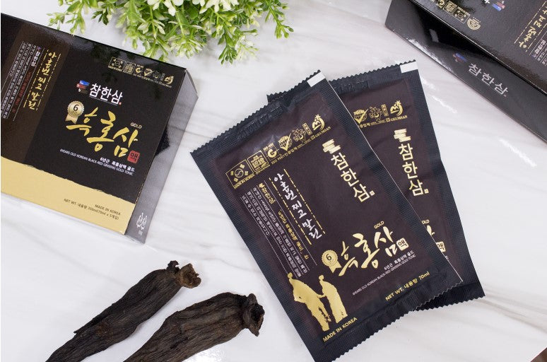 6 years old Black Red Ginseng Liquid Gold 2100ml (70ml x 30 pcs)