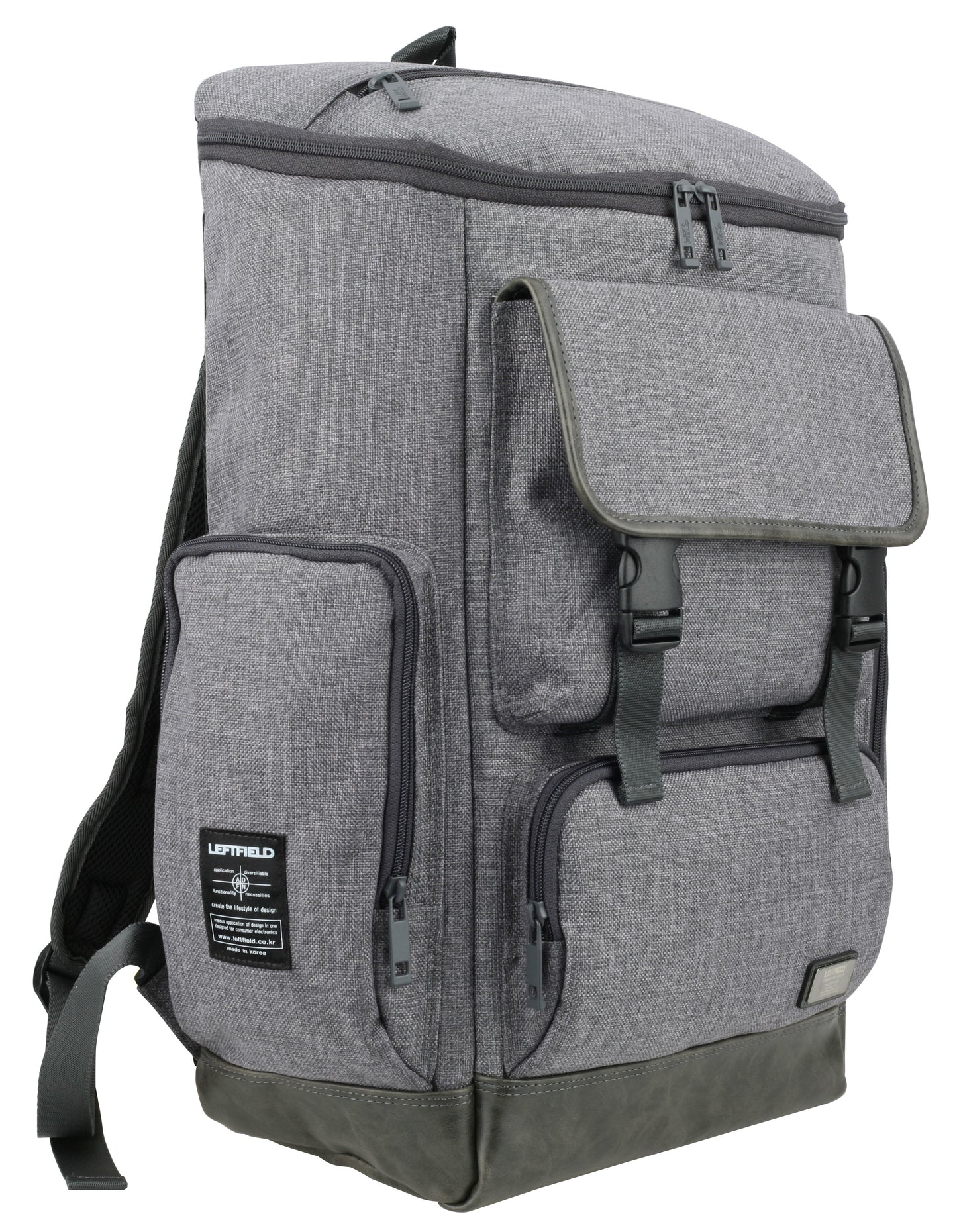 Gray Canvas Rucksack Backpacks