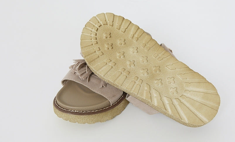 Ivory Tassel Sandals