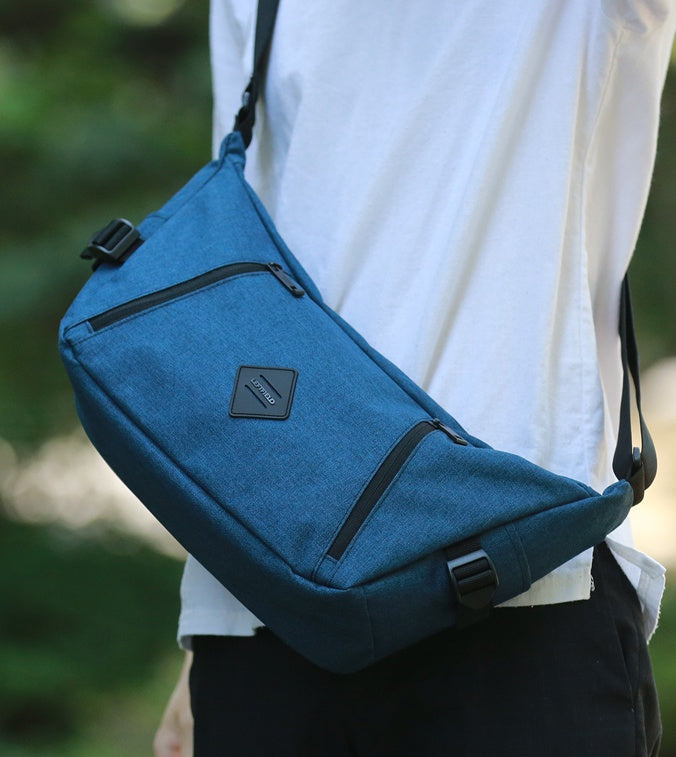 Navy Blue Canvas Crossbody Bags