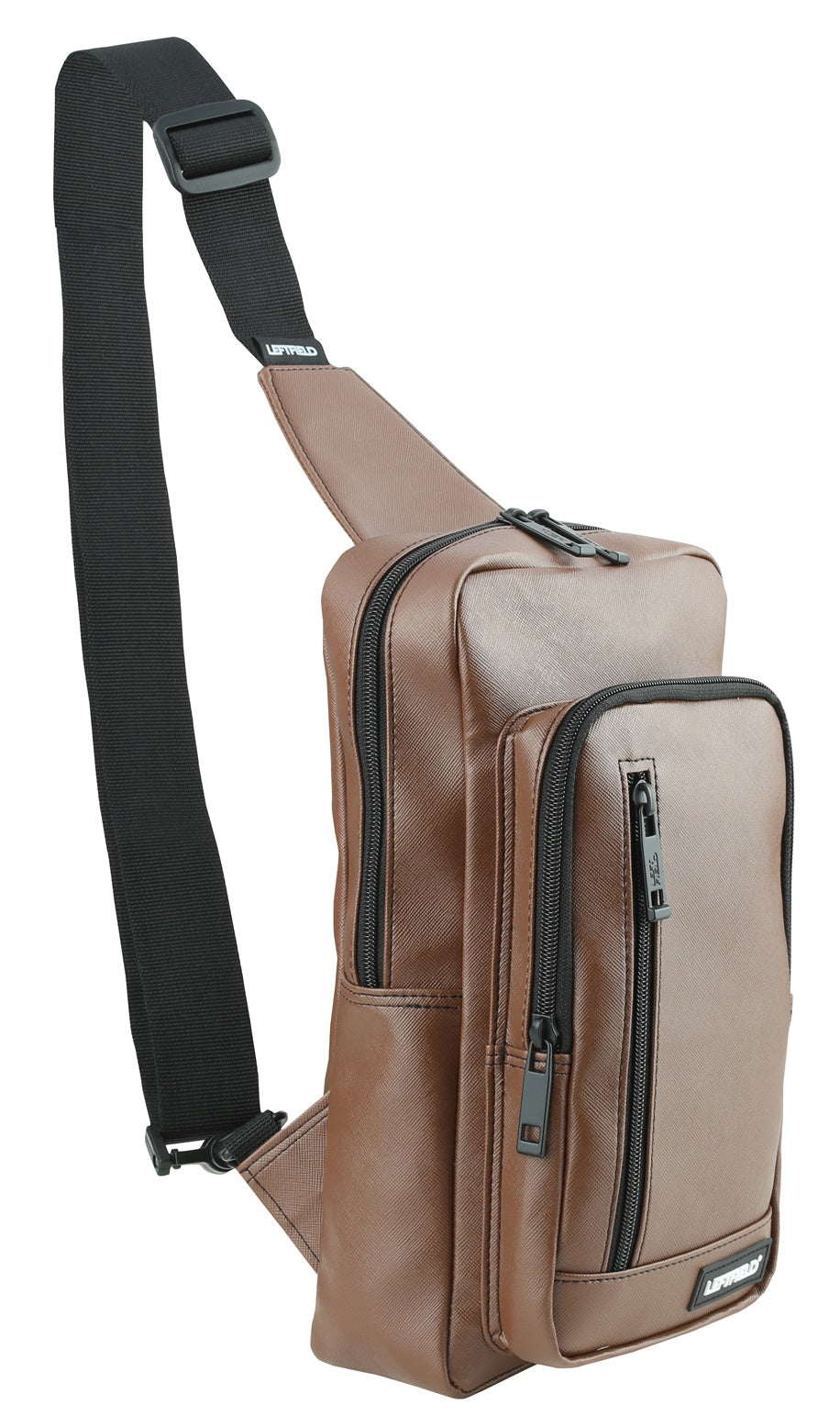 Dark Brown Faux Leather Messengers Sling Bags