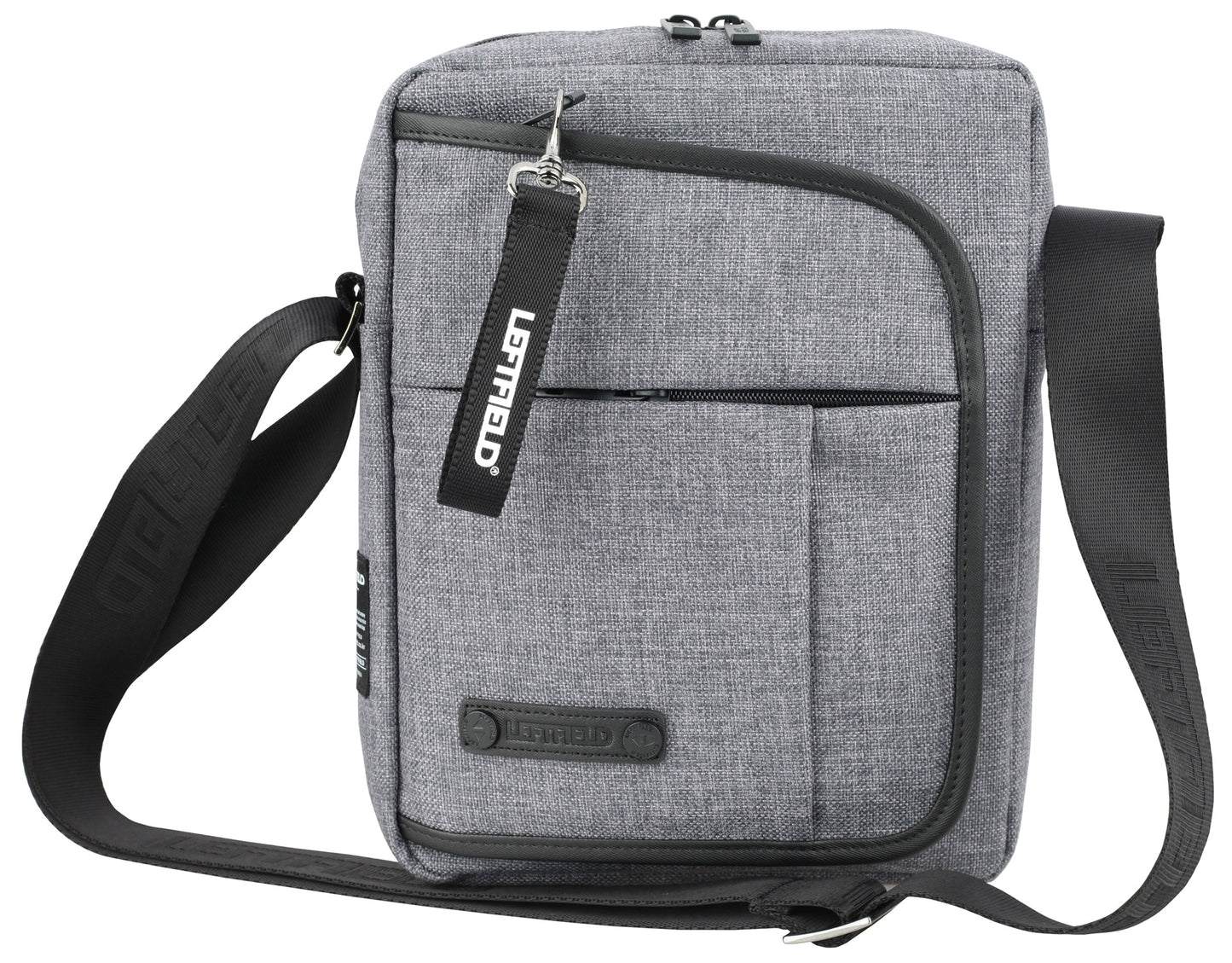 Gray Canvas Square Crossbody Bags