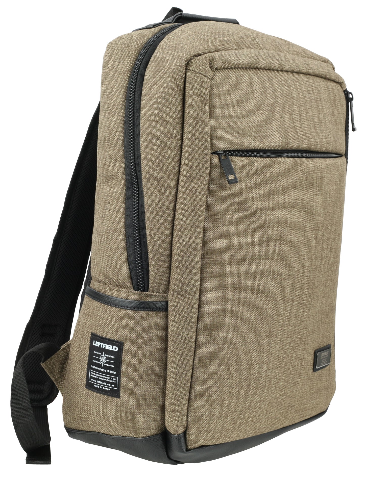 Khaki Green Canvas Laptop School Backpacks