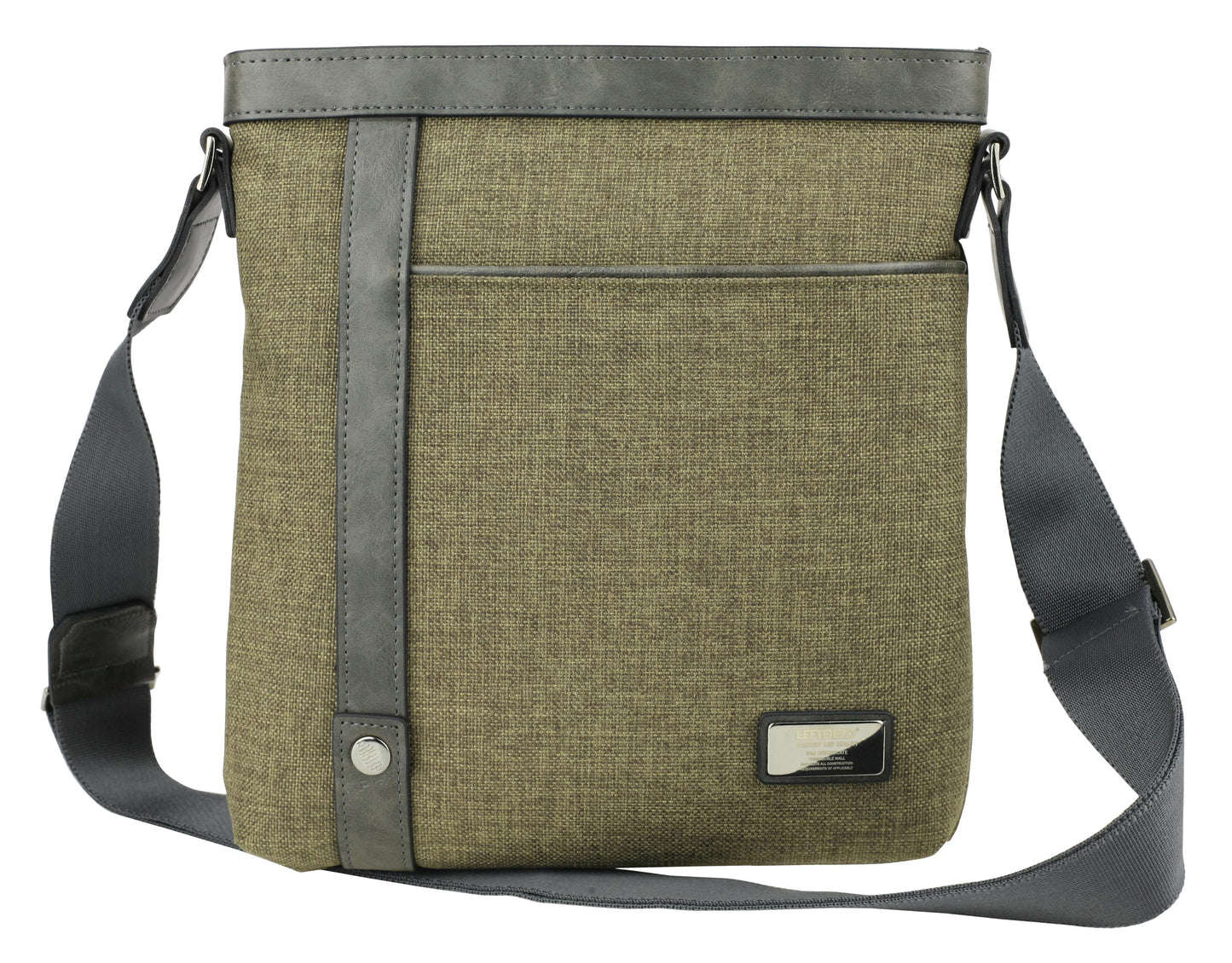 Khaki Green Canvas Cross Body Bags