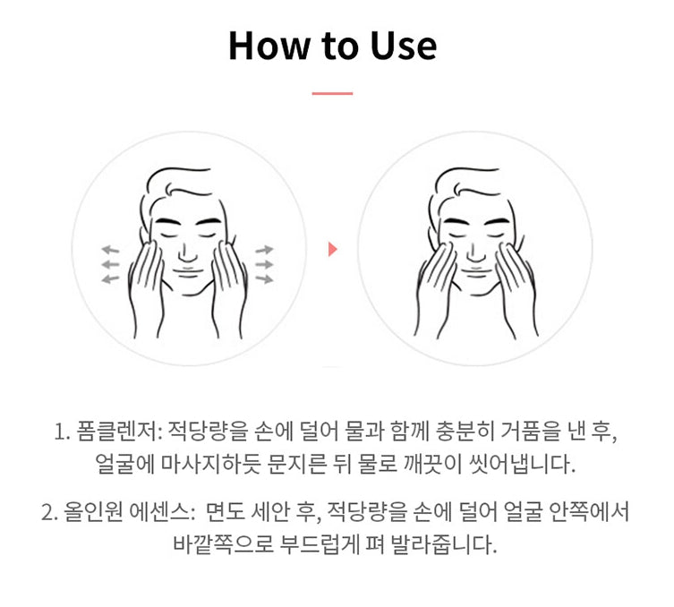 AHC Homme Z All-In-One Essence Sets Dry Skincare for Mens Moisture clean Gifts Helps hydrate Hyaluronic Acid removing dead skin cells