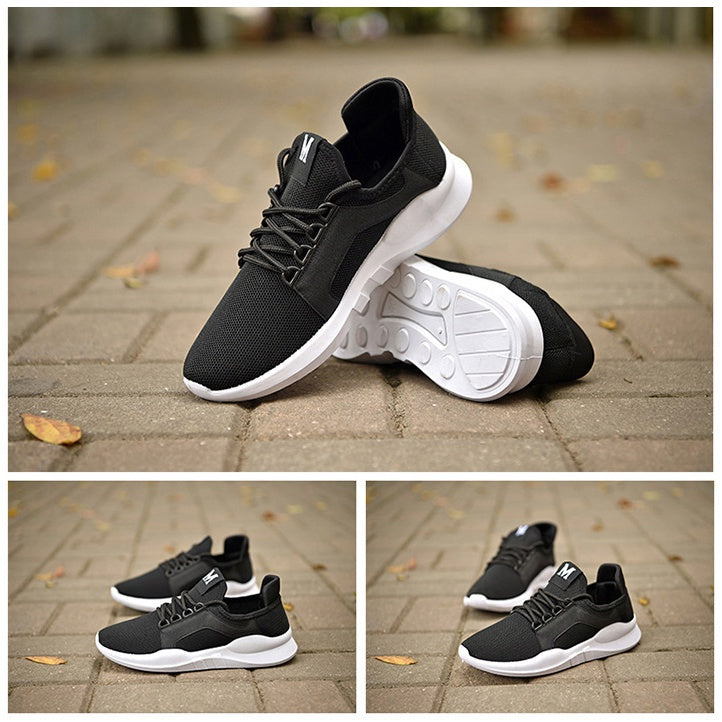 Black Unisex Athletic Sneakers Shoes