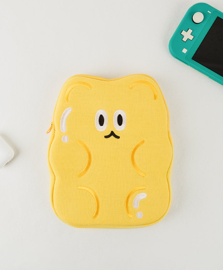 Jelly Bear Shaped iPad Mini 8.3" inches Laptop Sleeves Cases Protective Covers Purses Handbags Cushion Pouches Designer Artist Prints School Collage Office Lightweight Cute Gifts