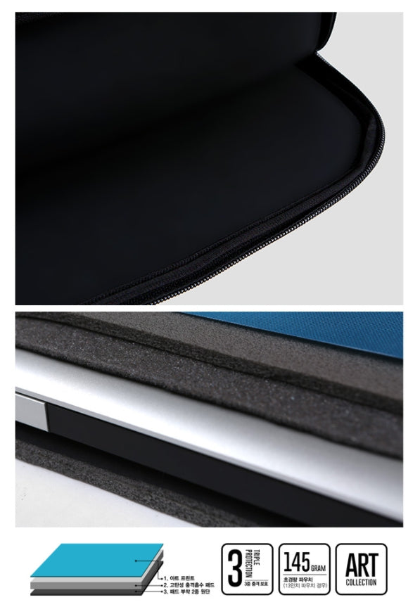 Beige Pattern Graphic Laptop Sleeves iPad 11" 13" 15" inch Cases Protective Covers Infinite Challenge Collaboration Handbags Square Pouches Designer Artist Prints Cute Lightweight School Collage Office Zipper Fashion Unique Gifts