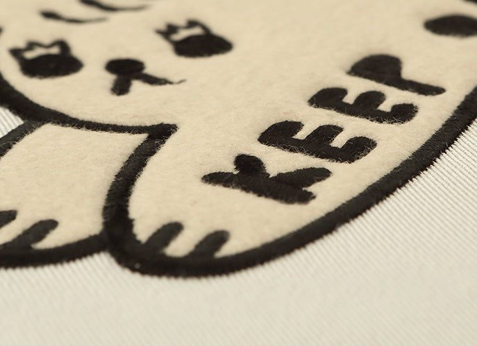 Keep on tryin embroidery Graphic iPad 13" 14" 15"inch Laptop Sleeves Cases Pouches Protective Covers Purses Handbags Square Cushion Designer School Collage Office Lightweight