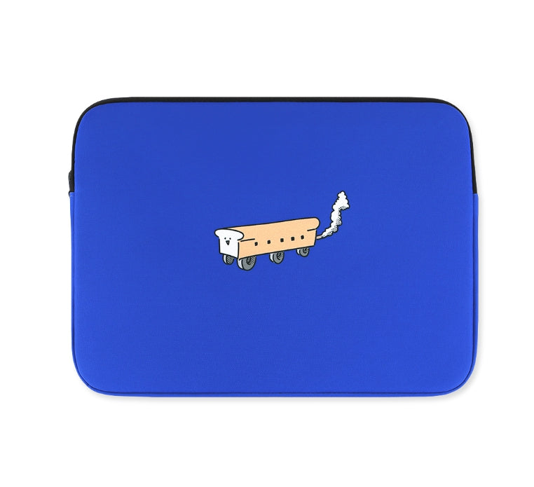 Blue Bread Train Graphic Laptop Sleeves 13 15 inch Protective Pouche