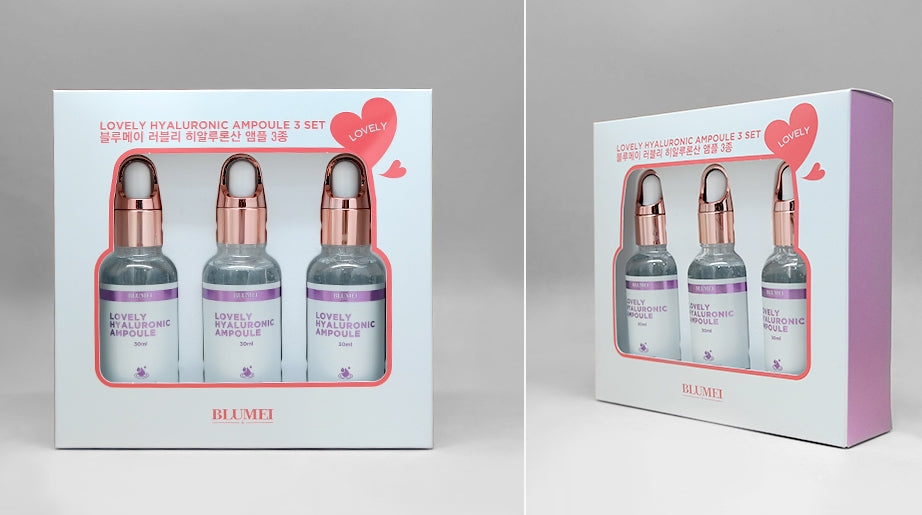 BLUMEI LOVELY HYALURONIC AMPOULE 3SET Women Skincare Cosmetics Facial