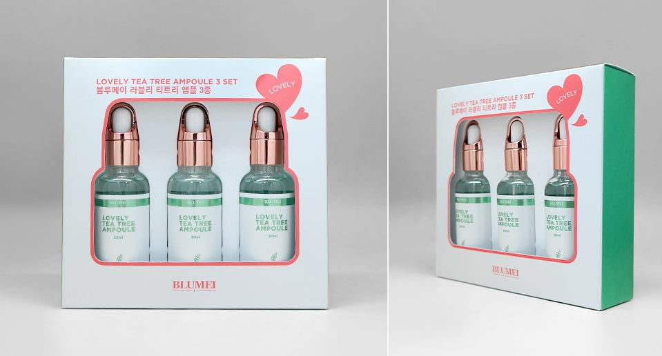 BLUMEI LOVELY TEA TREE AMPOULE 3SET Women Skincare Cosmetics Facial