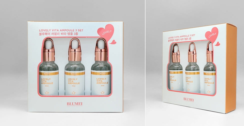 BLUMEI LOVELY VITA AMPOULE 3SET Face Women Skincare Cosmetics Facial