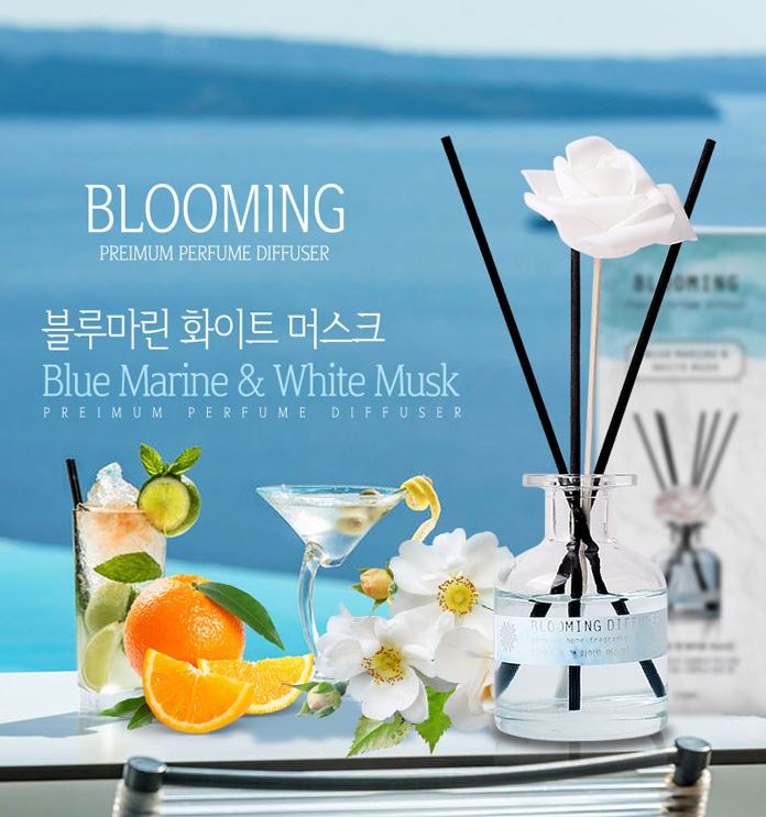 Blooming Premium Perfume Diffuser Blue Marine & White Musk 150ml
