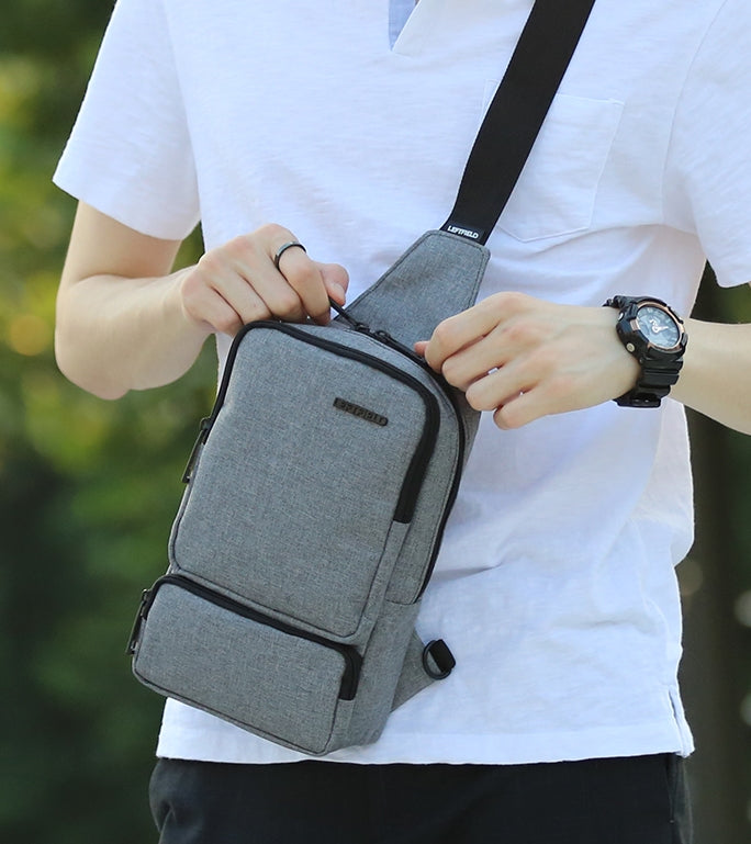 Gray Travel Sling Bags Messengers Crossbody Picnic Mens Unisex Travel