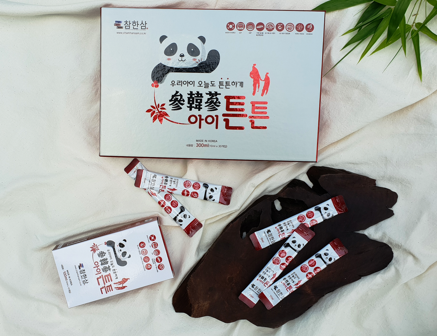 CHANHANSAM Baby Durably Children Black Ginseng Pear Mango Taste 300ml