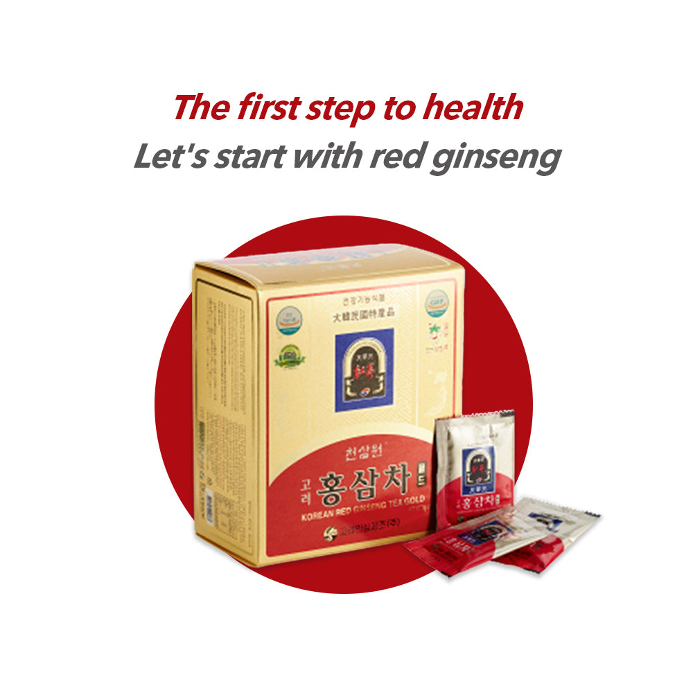 Chunsamwon Korean Red Ginseng Tea Gold [3g x 50 tea bags] Health Gifts