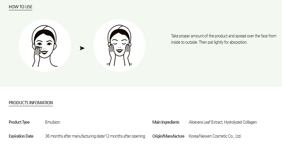 DABO Collagen Lifting Emulsion Dry Skincare Moist Wrinkles Whitening