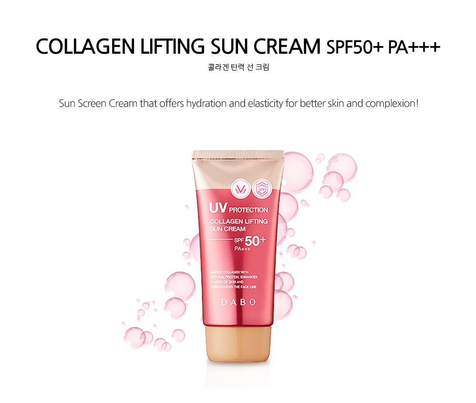 DABO Collagen Lifting Sun Cream SPF50+ PA+++ 70ml Skincare Facial Sunblock Sunscreens Anti Wrinkles