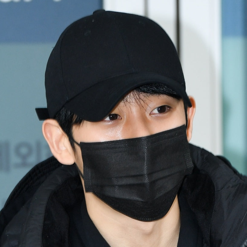 Jung Hae In Baseball Caps Cross Hats Mens Korean Actor Airport Fashion Accessories Unisex 100% Cotton Casual Adjustable