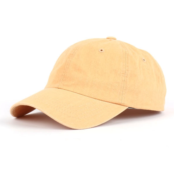 Vintage Washed Solid Baseball Caps Hats Casual Street Fashion Korean Casual