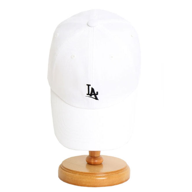 LA Contrast Typo Baseball Caps Hats Unisex Men Women Cotton Adjustable