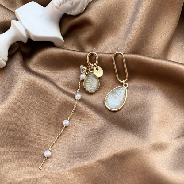 Unbalanced One Drop Earrings Gift Korean jewelry Womens Accessories