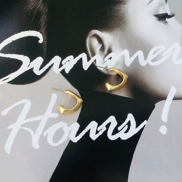 Matt Square Earrings Gift Korean jewelry Womens Accessories Fashion