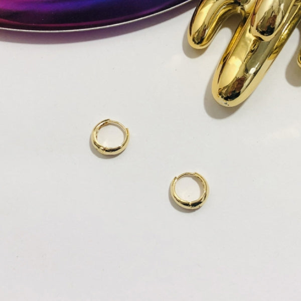 Plated 18k one touch Ring Earrings Korean jewelry Womens Accessories