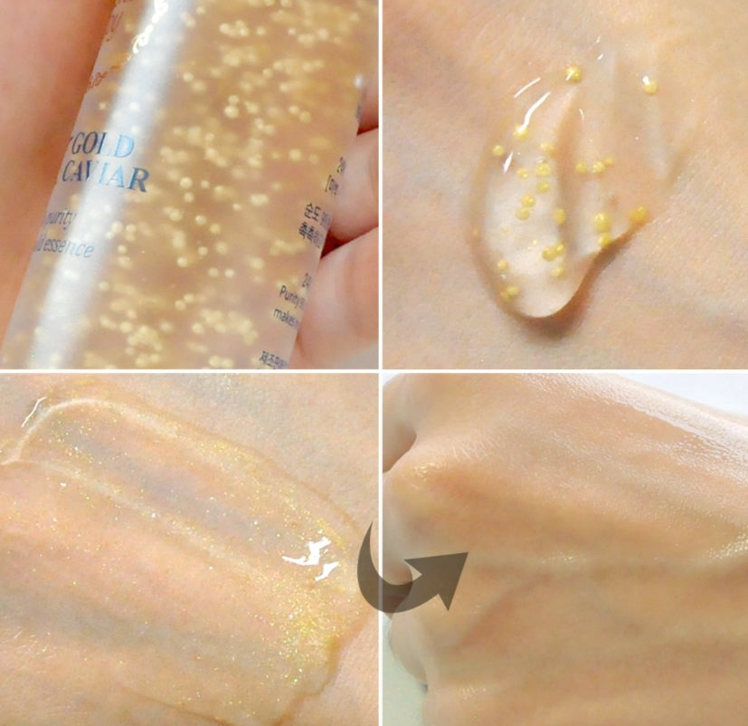 Elishacoy 24K Gold Caviar Luxury Gold Essence 50ml Anti wrinkles Moist