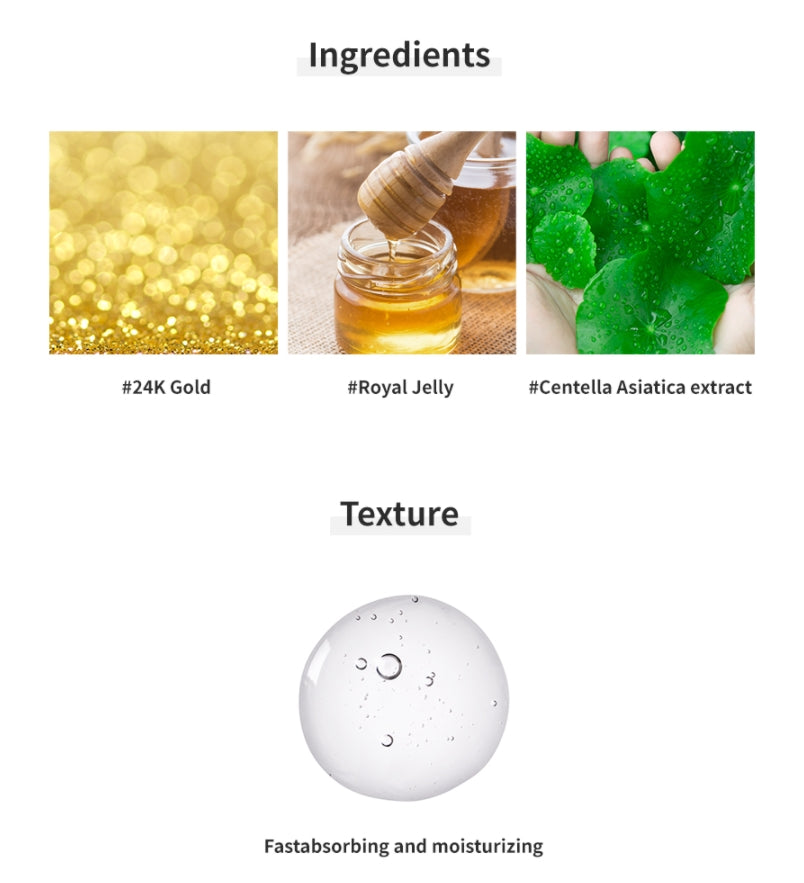 Elishacoy Premium Gold Collagen Ampoule 50ml Face Skin Firming Moist