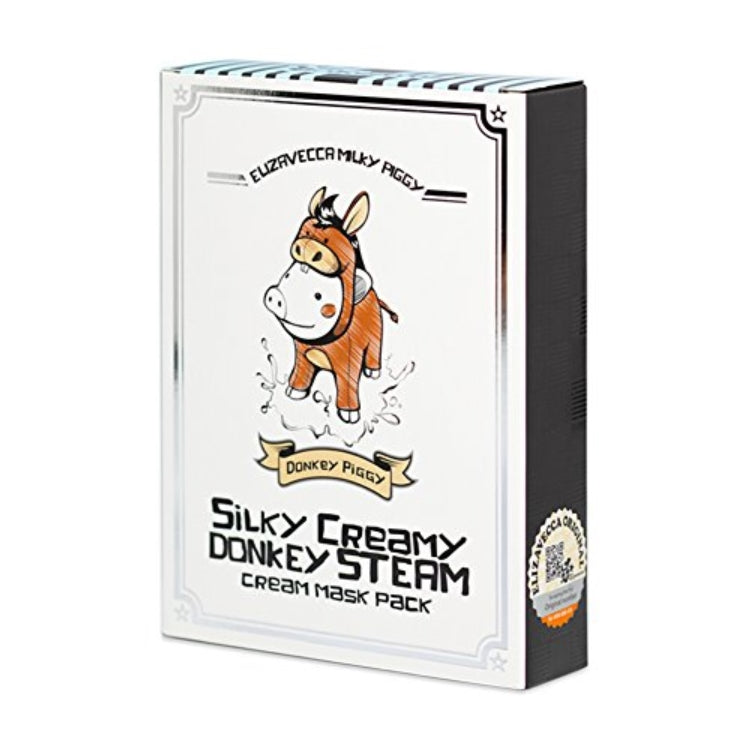 ELIZAVECCA MILKY PIGGY SILKY CREAMY DONKEY STEAM CREAM MASK PACK Korea