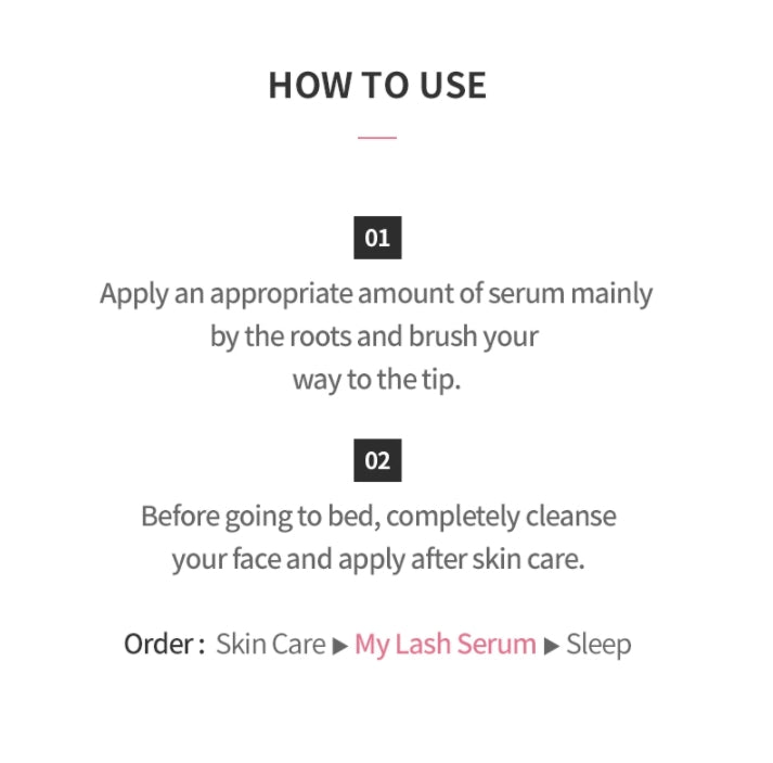 ETUDE HOUSE My Lash Serum 9g Womens Eyelashes Supplements Essence