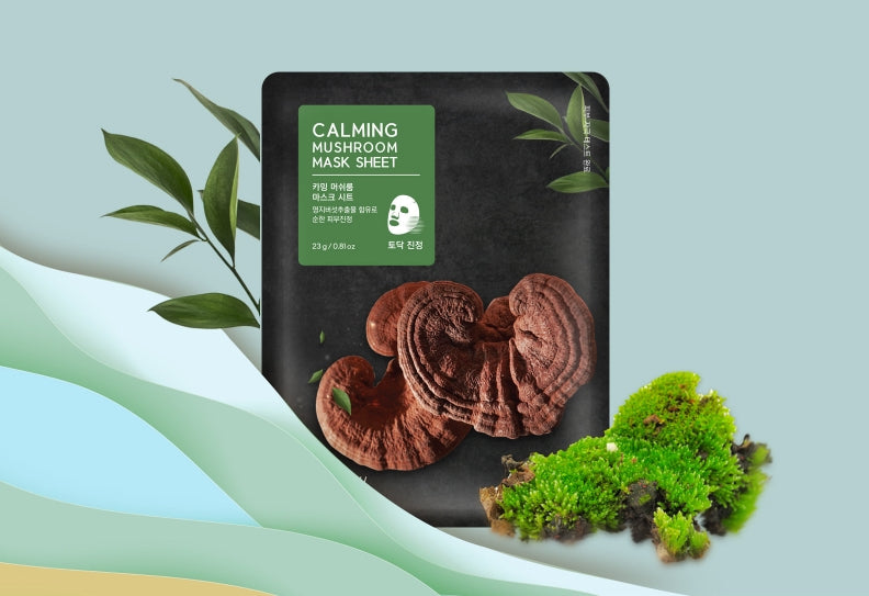 Elishacoy CALMING MUSHROOM MASK SHEET (10ea) Korean Beauty
