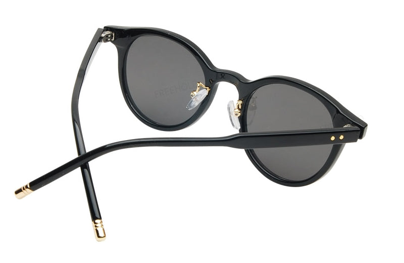 Wayfarer Round Sunglasses Rimmed Unisex Mens Womens Eyewear New