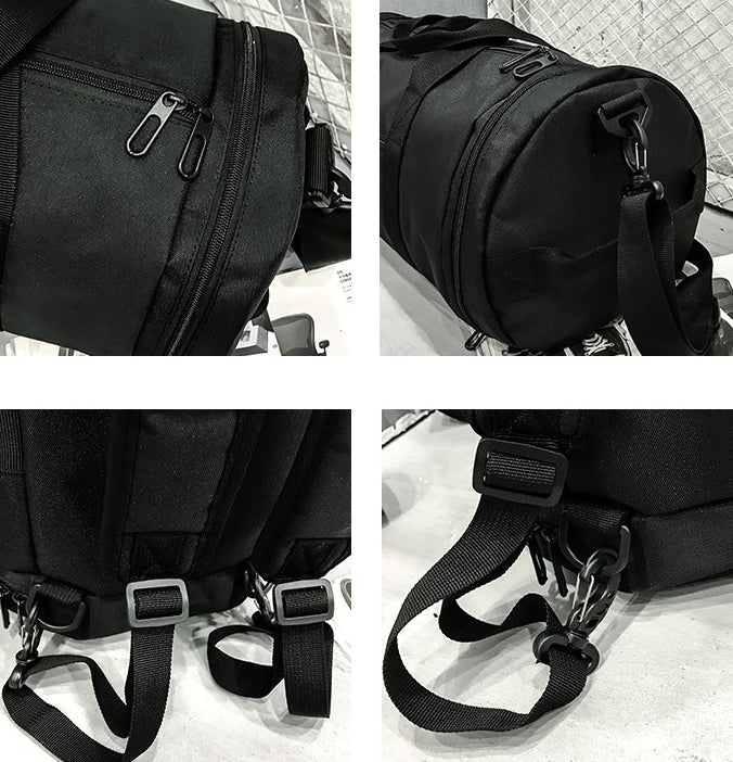 URBAN BROS Gray ROLL BOSTON BAGS Korean Mens Womens Backpack Fashion