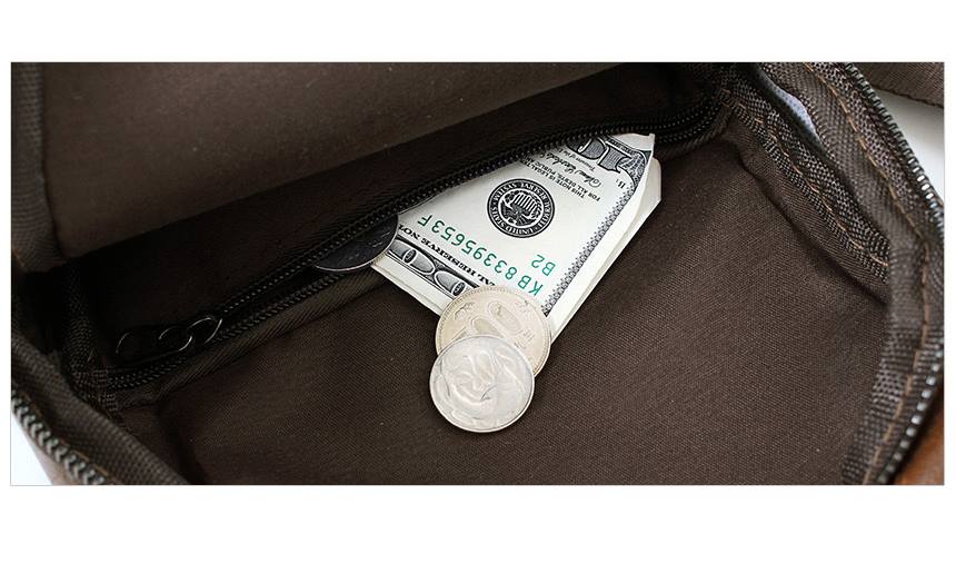 Synthetic Leather Sling Bags Messengers Travel Backpacks Mens