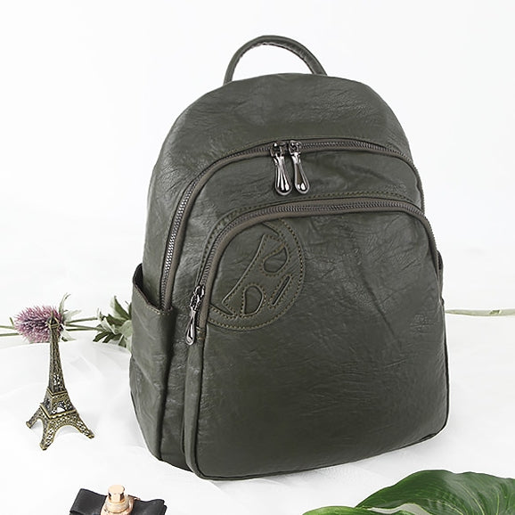 Soft Faux Leather Casual Backpacks Womens Girls School Bookbags Unique