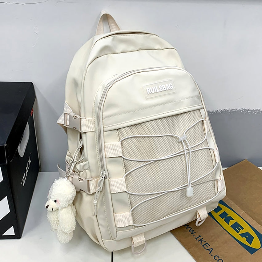 Drawstring Mesh School Backpacks Unisex Mens Womens Bookbags Travel